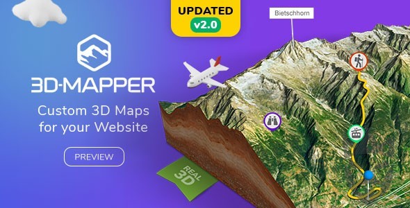 3D Map Wordpress Plugin - 3D-Mapper