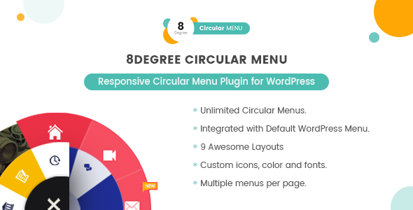 8Degree Circular Menu - Responsive Circular Menu Plugin for WordPress