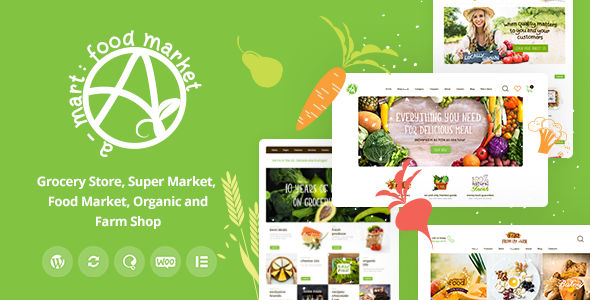 A-Mart - Organic Products Shop WordPress Theme