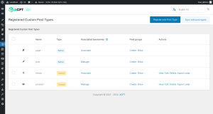 ACPT - Custom post Types Plugin for Wordpress 
