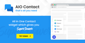 AIO Contact - All in One Contact Widget - Support Button