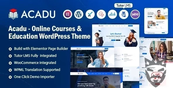 Acadu – Online Courses & Education WordPress Theme + RTL | Education