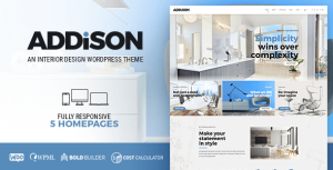 Addison - Architecture  Interior Design WordPress Theme