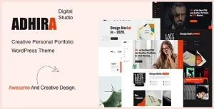 Adhira - Creative Agency Portfolio WordPress Theme