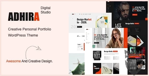 Adhira - Creative Agency Portfolio WordPress Theme