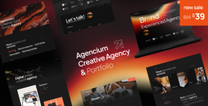 Agencium | Creative Agency  Portfolio WordPress Theme