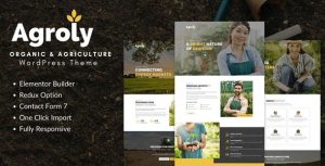 Agroly - Organic  Agriculture Food WordPress Theme