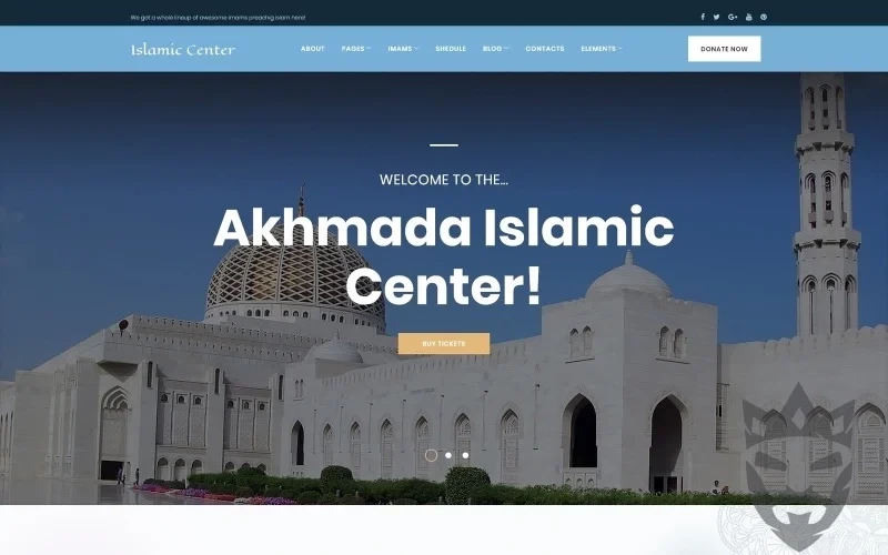 Akhmada - Islamic Center WordPress theme WordPress Theme