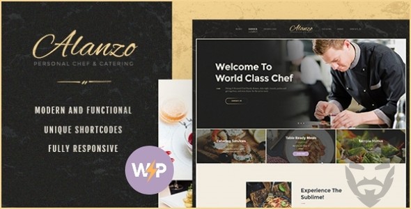 Alanzo | Chef  Event Catering WordPress Theme