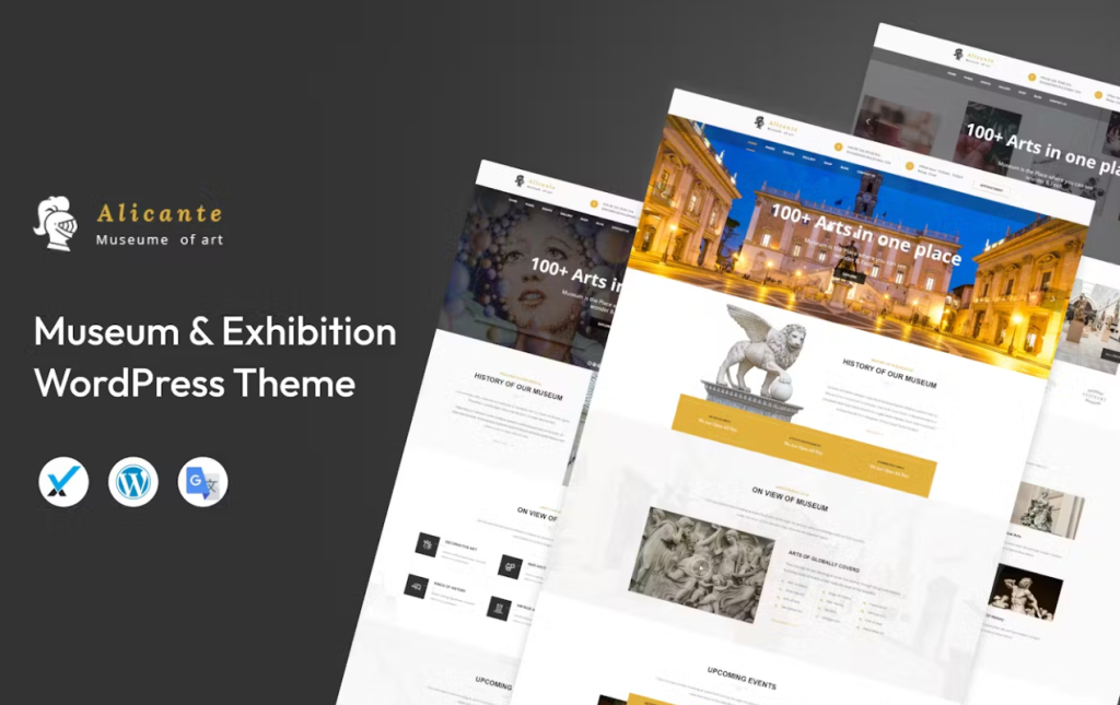 Alicante – Museum  Exhibition WordPress Theme