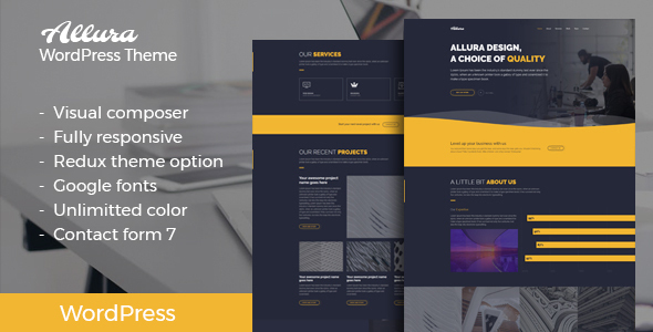 Allura - Portfolio WordPress Theme