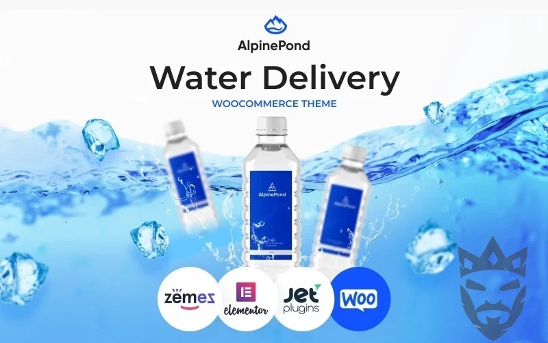 AlpinePond - WordPress Bottled Water Website Template WordPress Theme