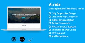 Alvida - One Page Business WordPress Theme