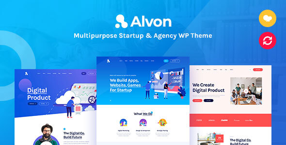 Alvon - Multipurpose Startup  Agency WordPress Theme