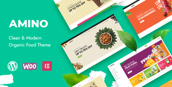 Amino - Organic  Food WordPress Theme