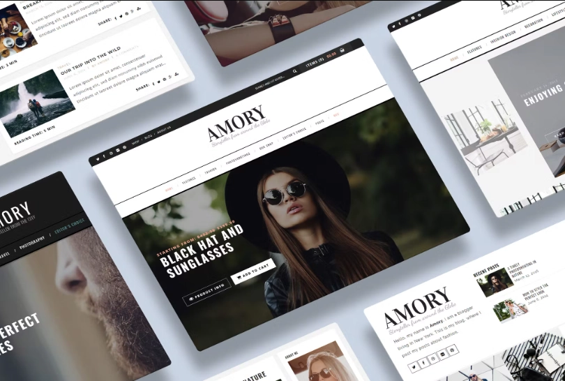 Amory Blog - A Responsive WordPress Blog Theme