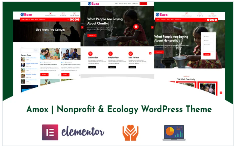 Amox | Nonprofit  Ecology WordPress Theme