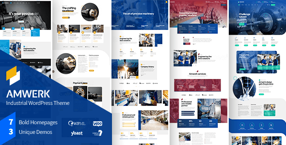 Amwerk - Industry  Corporate Business WordPress Theme