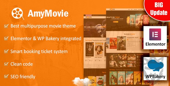 AmyMovie - Movie and Cinema WordPress Theme