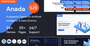 Anada - Artificial Intelligence  Data Science WordPress