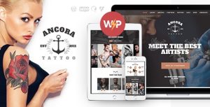 Ancora | Tattoo Salon  Shop WordPress Theme