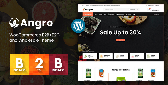 Angro - WooCommerce B2B  Wholesale Theme