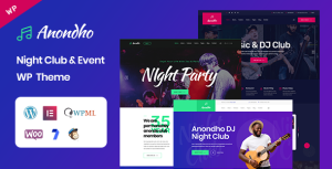 Anondho - Night Club  Event WordPress Theme