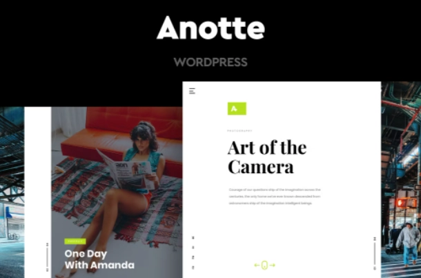 Anotte - Horizontal Photography WordPress Theme