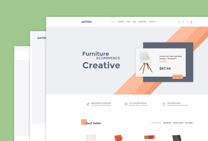 Anton - Furniture WooCommerce WordPress Theme