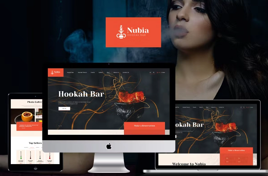 Anubia - Alluring Hookah Bar WordPress Theme