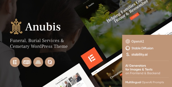 Anubis - Funeral  Burial Services WordPress Theme