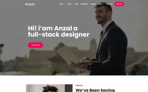 Anzal - Personal Portfolio WordPress Theme