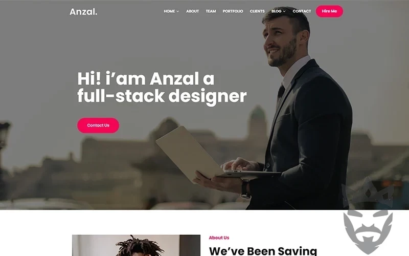 Anzal - Personal Portfolio WordPress Theme