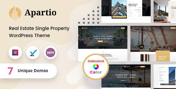 Apartio - Single Property WordPress Theme + RTL