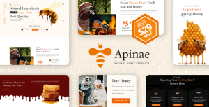 Apinae - Beekeeping and Honey Shop  WordPress Theme