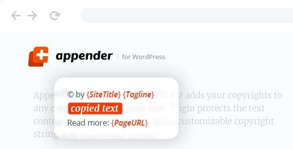 Appender - Copycat Content Protection for WordPress