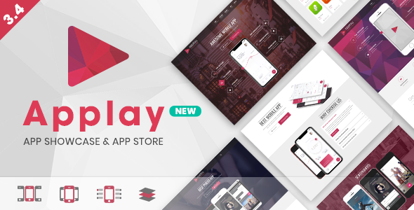 Applay - WordPress App Showcase  App Store Theme