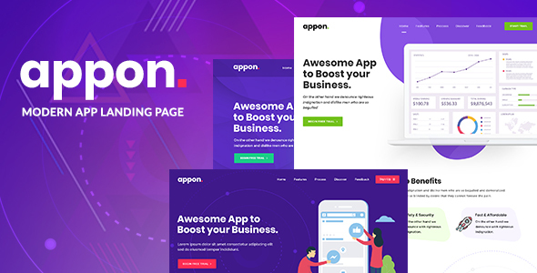 Appon - App  SaaS Software Theme