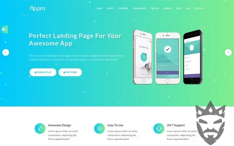 Appro - App Landing Page WordPress Theme