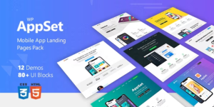 Appset - App Landing Page WordPress Responsive Theme in Marketing Blog  Digital Portfolio Showcase