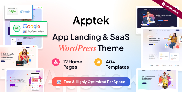 Apptek - App  SaaS Theme