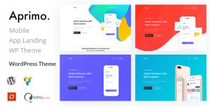 Aprimo - Mobile  App Landing WordPress Theme