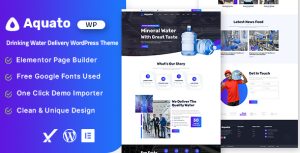 Aquato – Drinking Water Delivery WordPress Theme