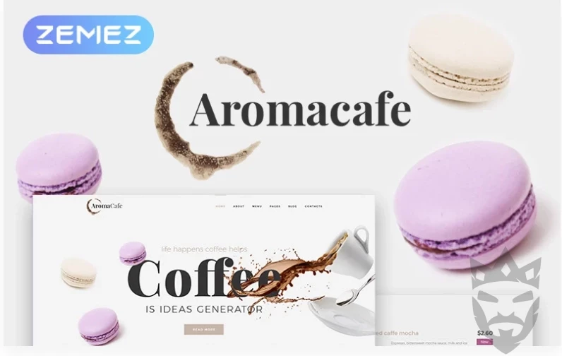 Aromacafe - Coffee Shop WordPress Elementor Theme