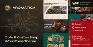 Aromatica - Cafe  Coffee Shop WordPress Theme