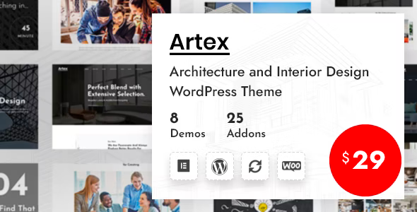 Artex - Architecture  Interior WordPress Theme