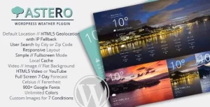 Astero WordPress Weather Plugin