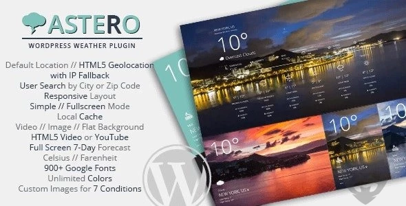 Astero WordPress Weather Plugin