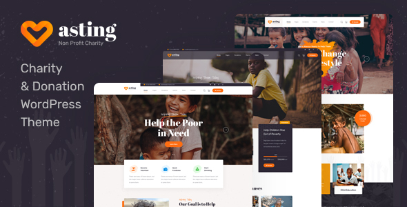 Asting - Charity  Donation WordPress Theme