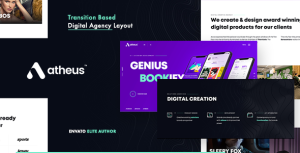 Atheus - Modern Creative Agency WordPress Theme